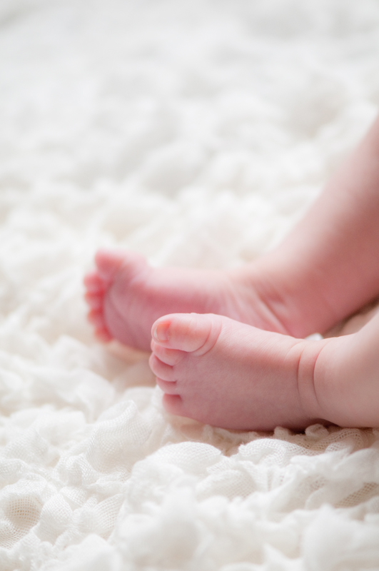 Newborn fotografie voetjes