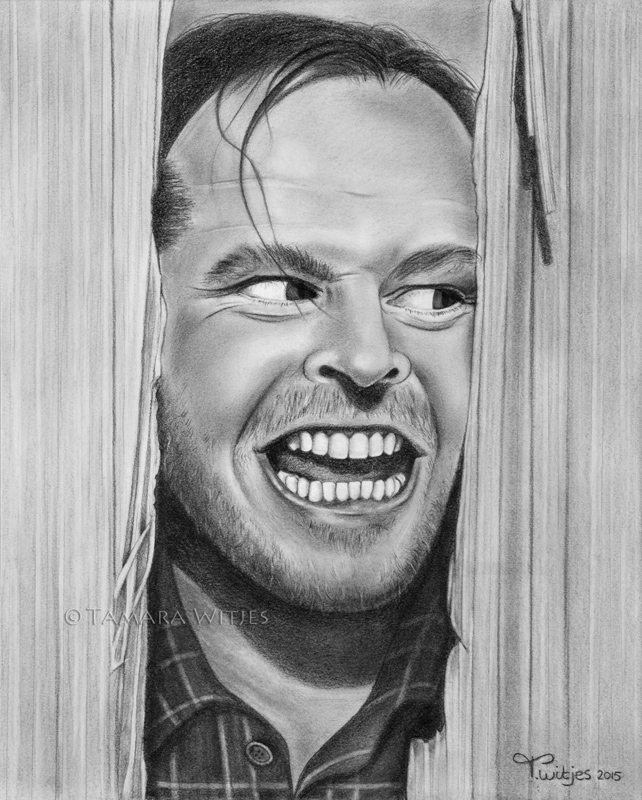 Potloodportret Jack Nicholson portrettekenaar